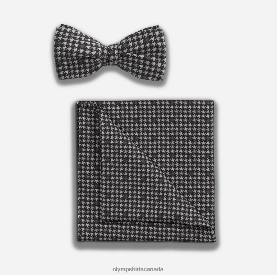 OLYMP Bow Tie / Pocket Square Set Black H2P42H2653 Accessories