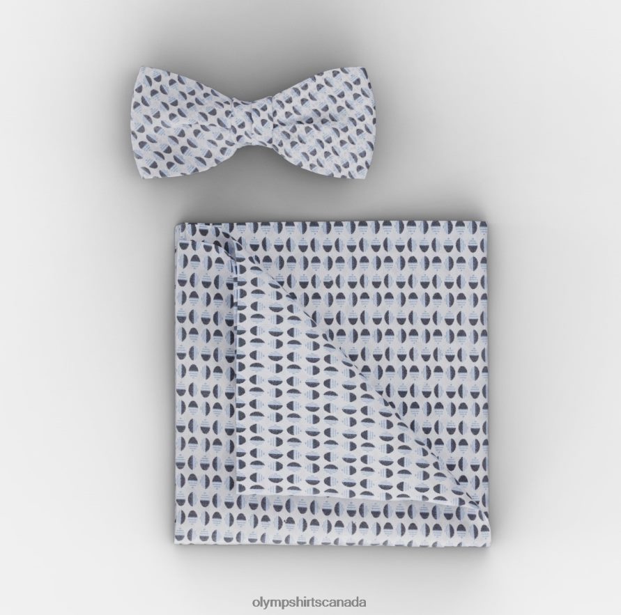 OLYMP Bow Tie / Pocket Square Set Bleu H2P42H2658 Accessories