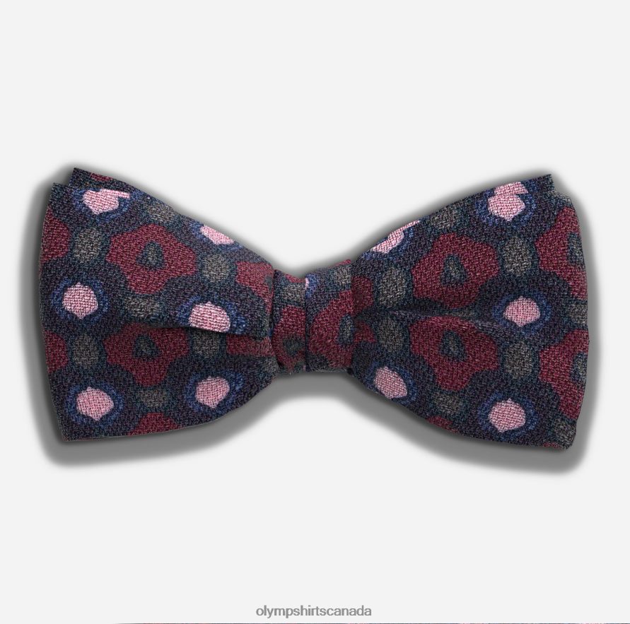 OLYMP Bow Tie / Pocket Square Set Dark Red H2P42H2645 Accessories
