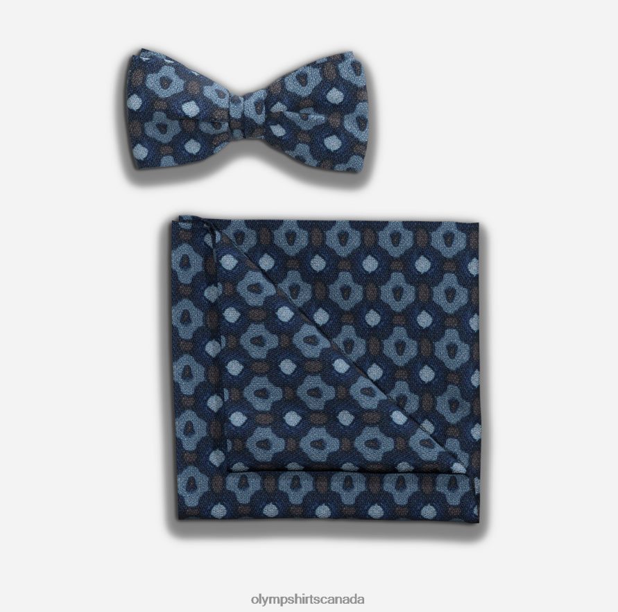OLYMP Bow Tie / Pocket Square Set Marine H2P42H2652 Accessories