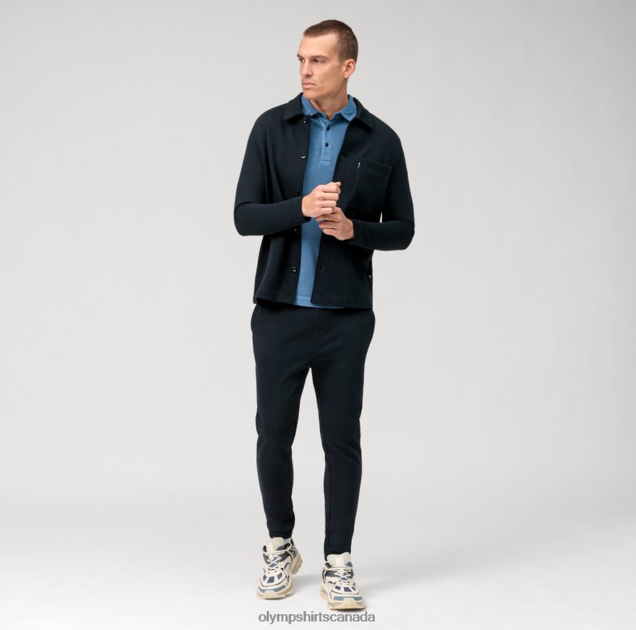 OLYMP Casual Jersey Pants Marine H2P42H2193 Clothing