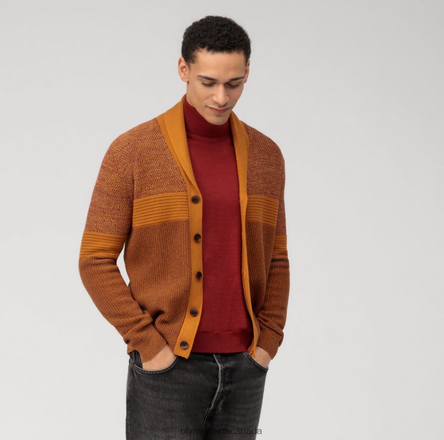 OLYMP Casual Knitwear Cardigan Barolo H2P42H1939 Clothing