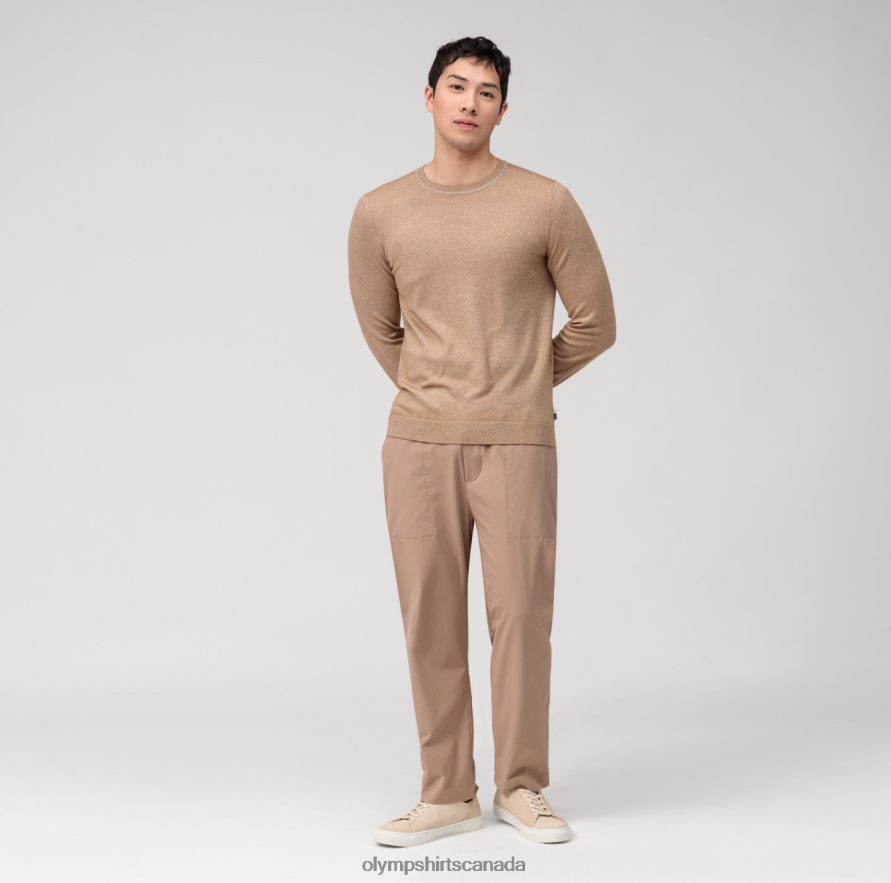 OLYMP Casual Knitwear Pullover Beige H2P42H1772 Clothing