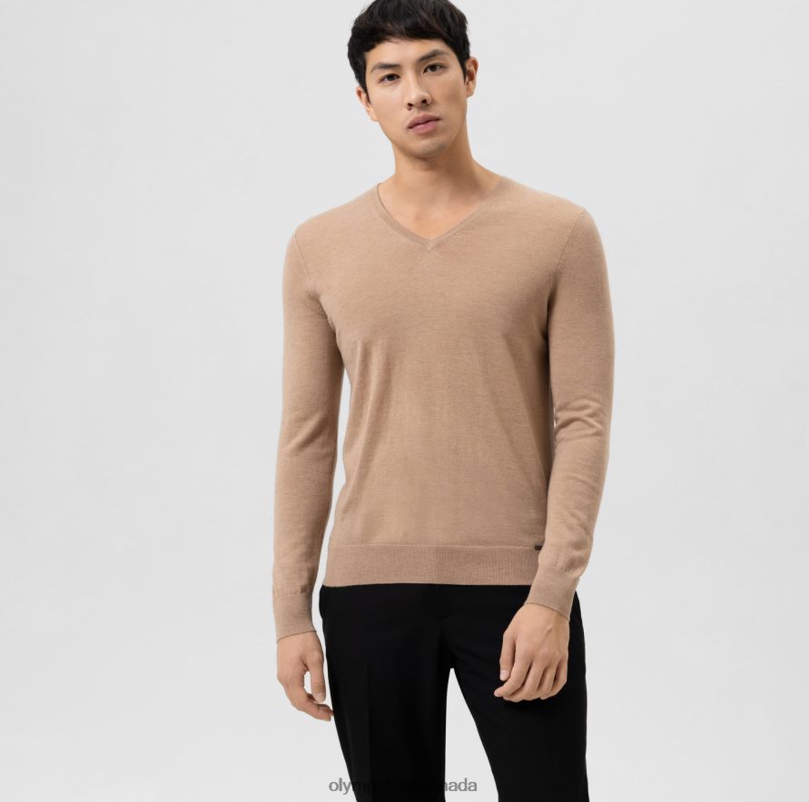 OLYMP Casual Knitwear Pullover Camel H2P42H1843 Clothing
