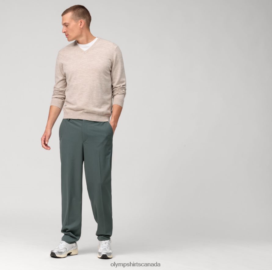 OLYMP Casual Knitwear Pullover Light Beige H2P42H1787 Clothing