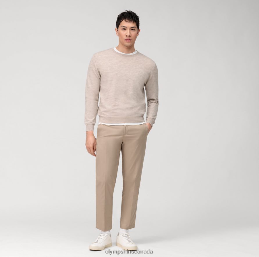 OLYMP Casual Knitwear Pullover Light Beige H2P42H1792 Clothing