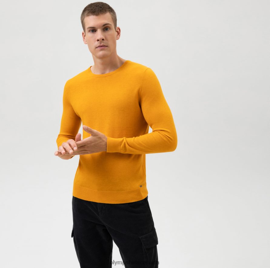 OLYMP Casual Knitwear Pullover Maize H2P42H1862 Clothing