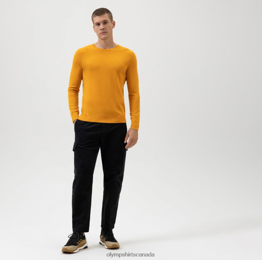OLYMP Casual Knitwear Pullover Maize H2P42H1862 Clothing
