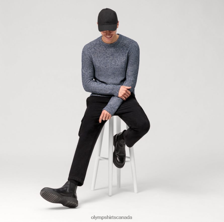 OLYMP Casual Knitwear Pullover Marine H2P42H1761 Clothing