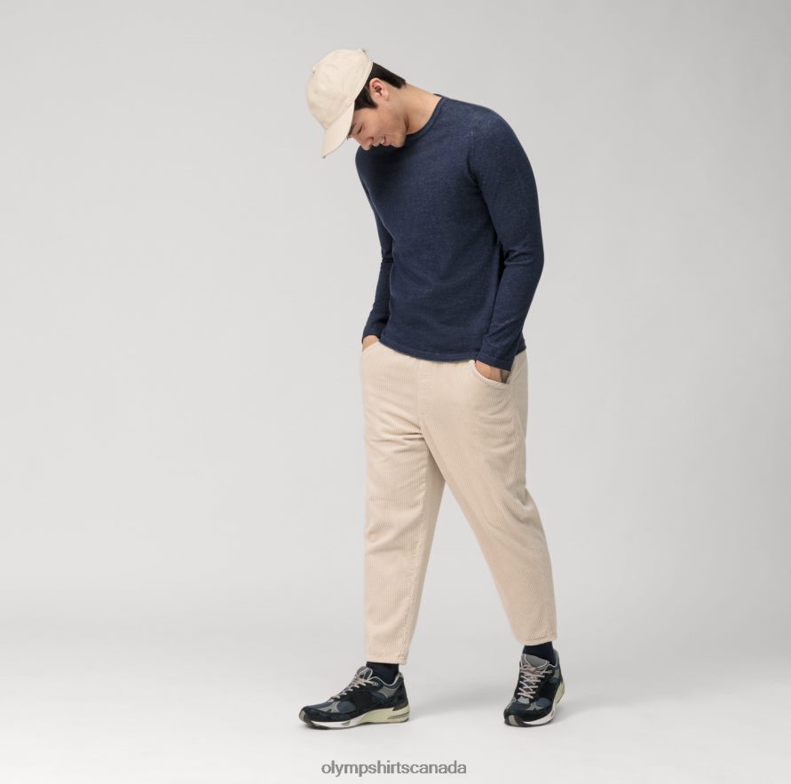 OLYMP Casual Knitwear Pullover Marine H2P42H1797 Clothing