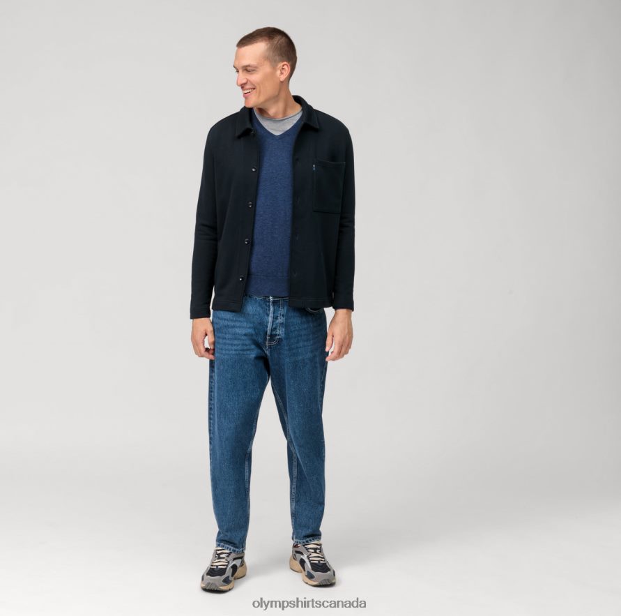 OLYMP Casual Knitwear Pullover Royal H2P42H1785 Clothing