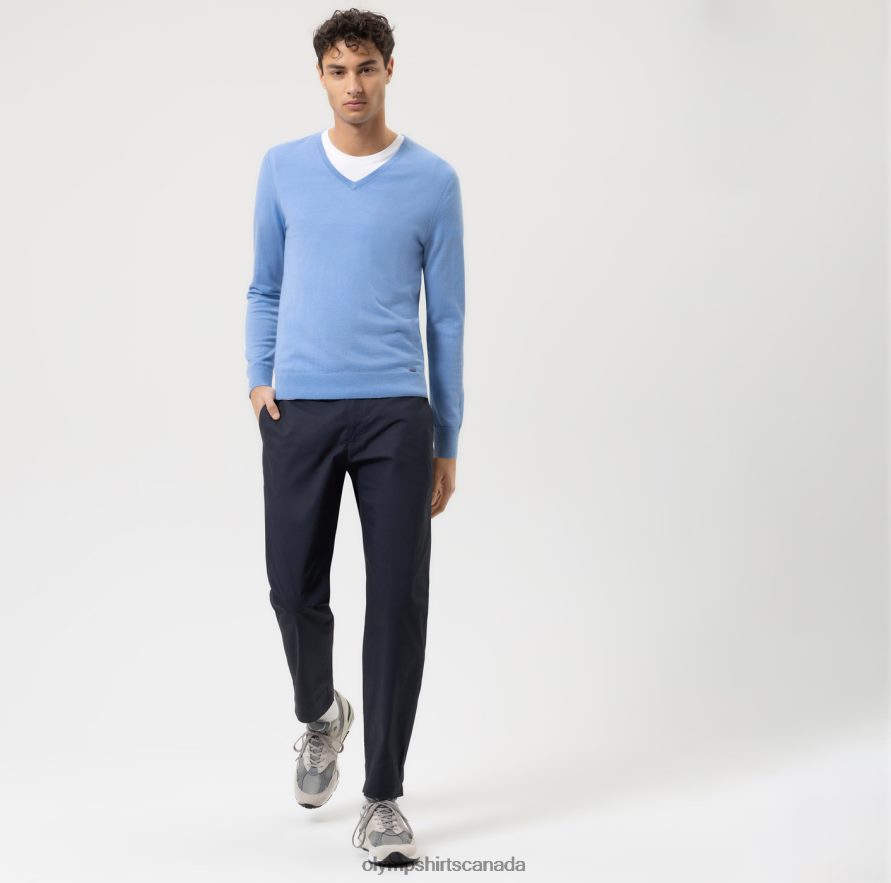 OLYMP Casual Knitwear Pullover Sky H2P42H1867 Clothing