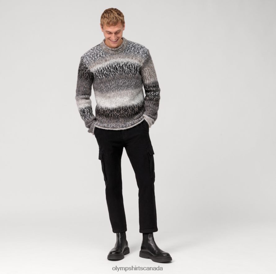 OLYMP Casual Knitwear Pullover Stone H2P42H1762 Clothing