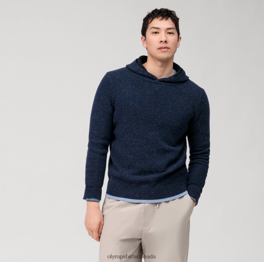 OLYMP Casual Knitwear Sweatshirt Marine H2P42H1909 Clothing