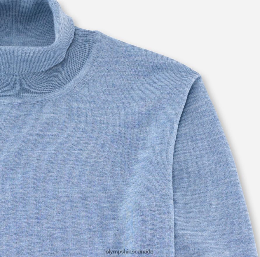 OLYMP Casual Knitwear Turtleneck Bleu H2P42H1897 Clothing