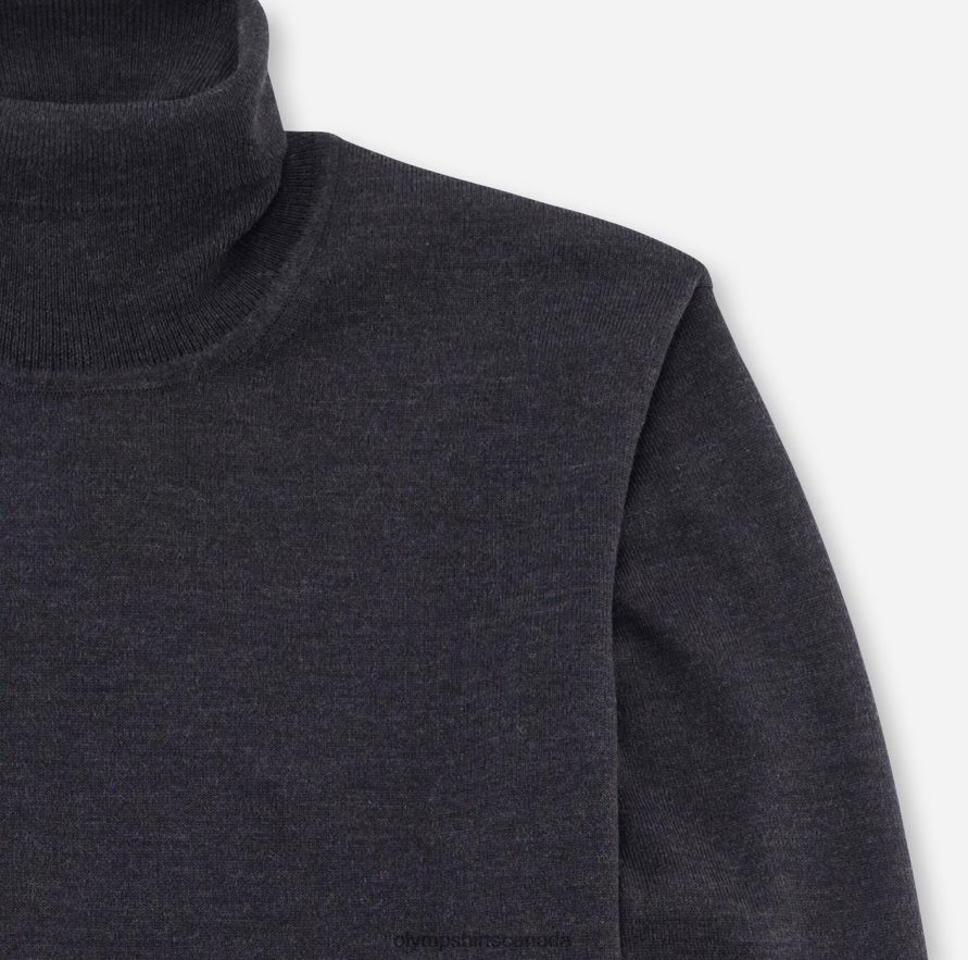 OLYMP Casual Knitwear Turtleneck Graphite H2P42H1884 Clothing