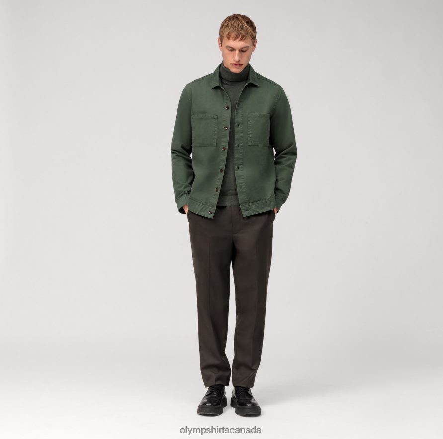 OLYMP Casual Knitwear Turtleneck Grey Green H2P42H1888 Clothing