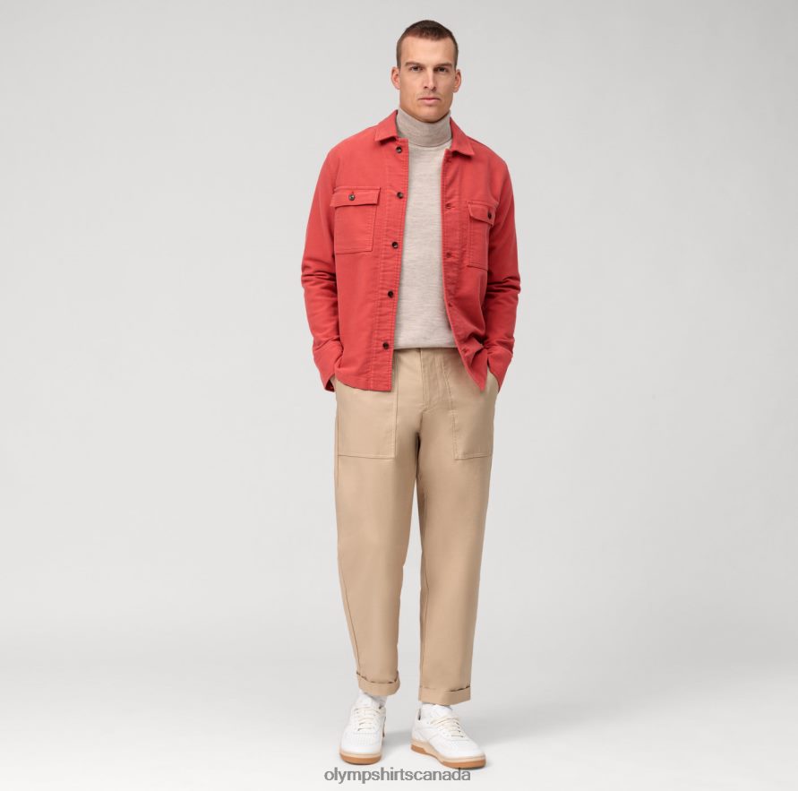 OLYMP Casual Knitwear Turtleneck Light Beige H2P42H1882 Clothing