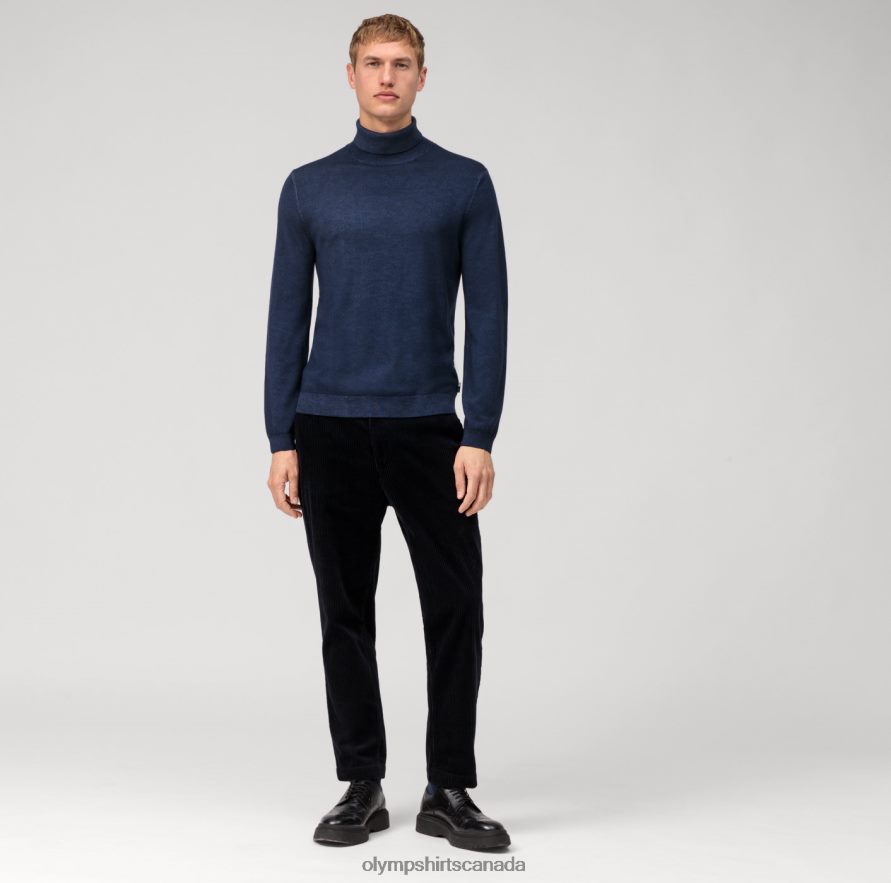 OLYMP Casual Knitwear Turtleneck Marine H2P42H1881 Clothing