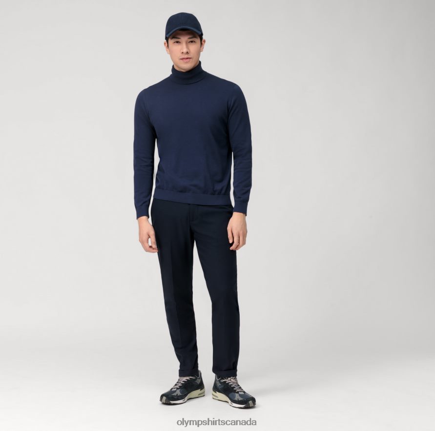 OLYMP Casual Knitwear Turtleneck Marine H2P42H1895 Clothing