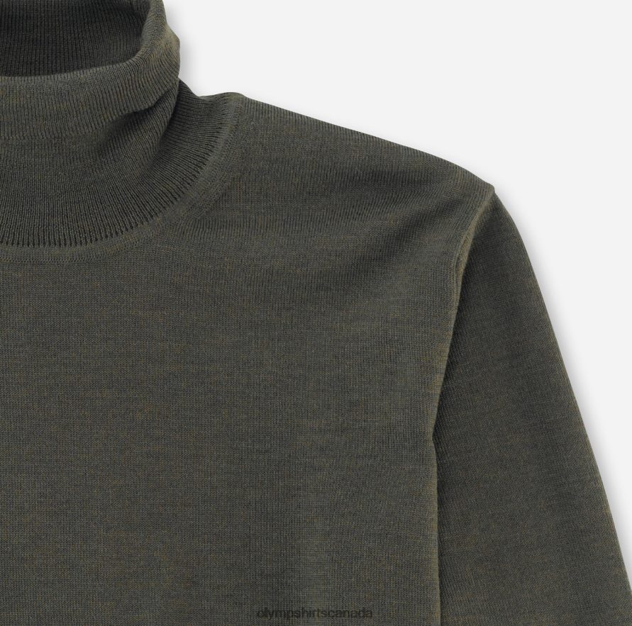 OLYMP Casual Knitwear Turtleneck Olive H2P42H1899 Clothing