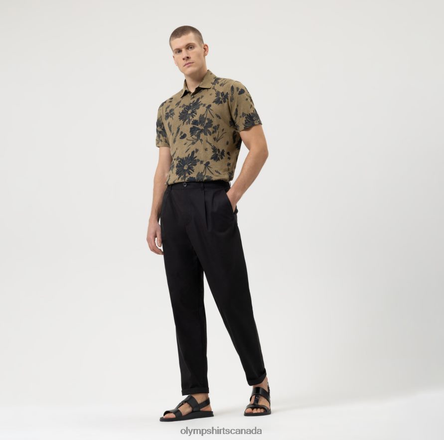 OLYMP Casual Modern Fit Polo Khaki H2P42H2088 Clothing