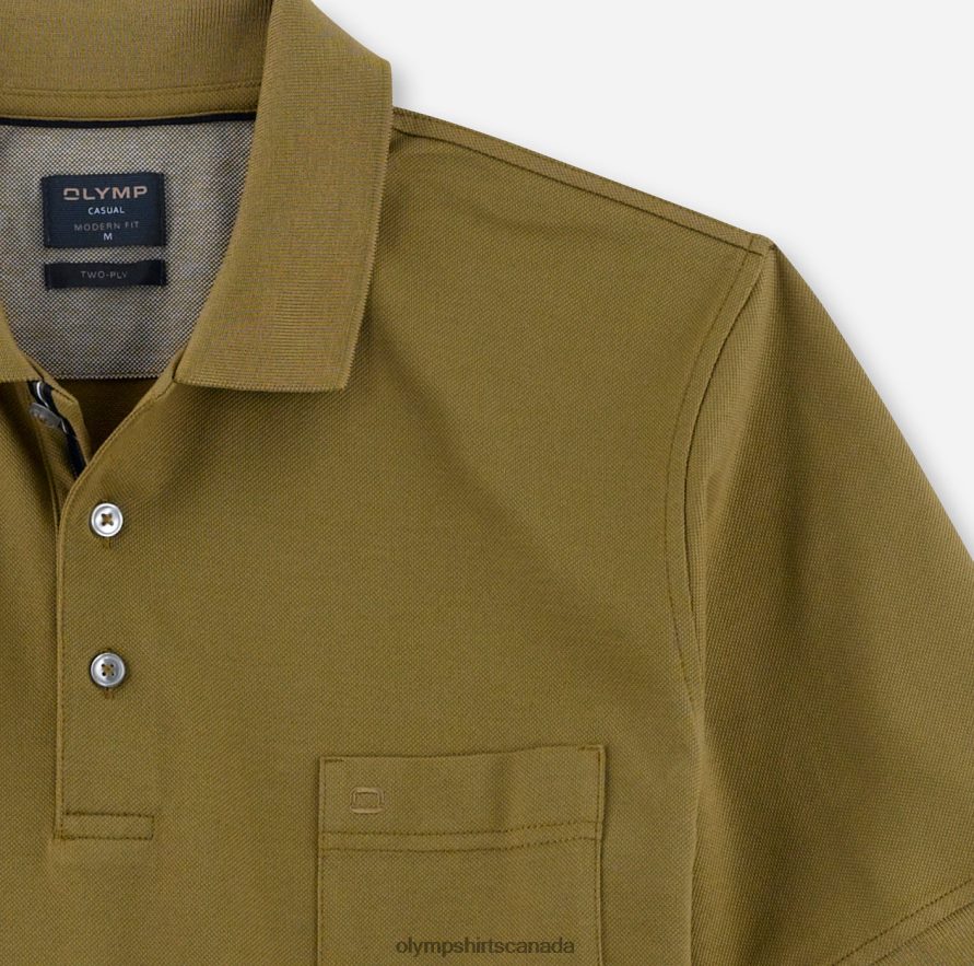 OLYMP Casual Modern Fit Polo Khaki H2P42H2101 Clothing