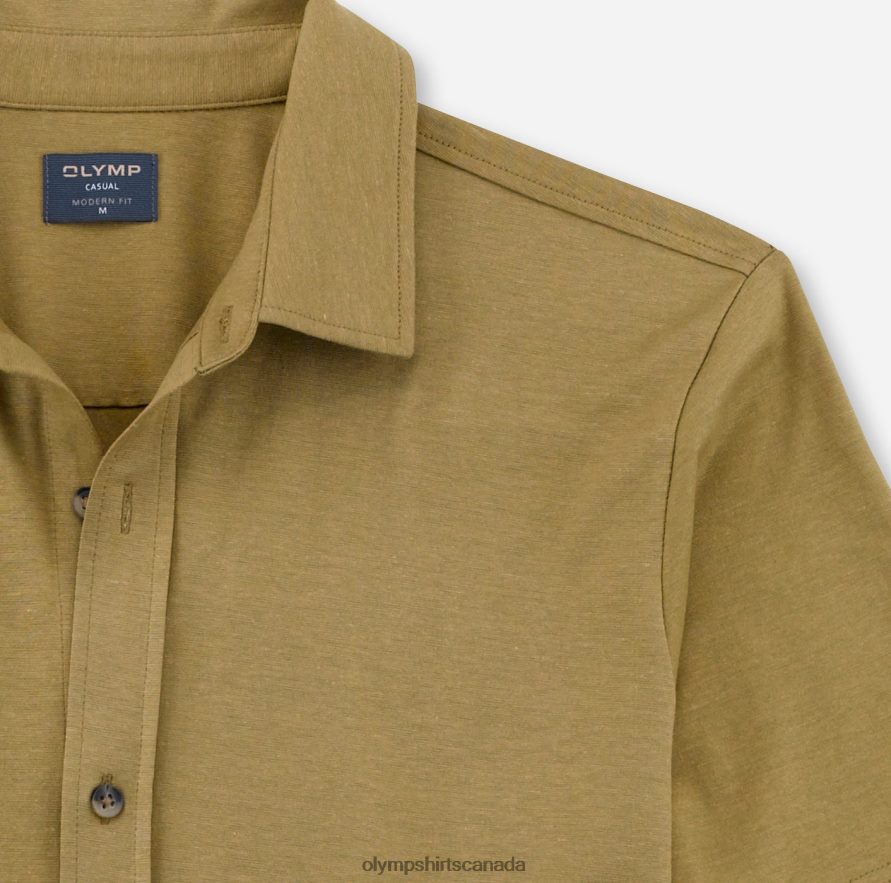 OLYMP Casual Modern Fit Polo Khaki H2P42H2112 Clothing