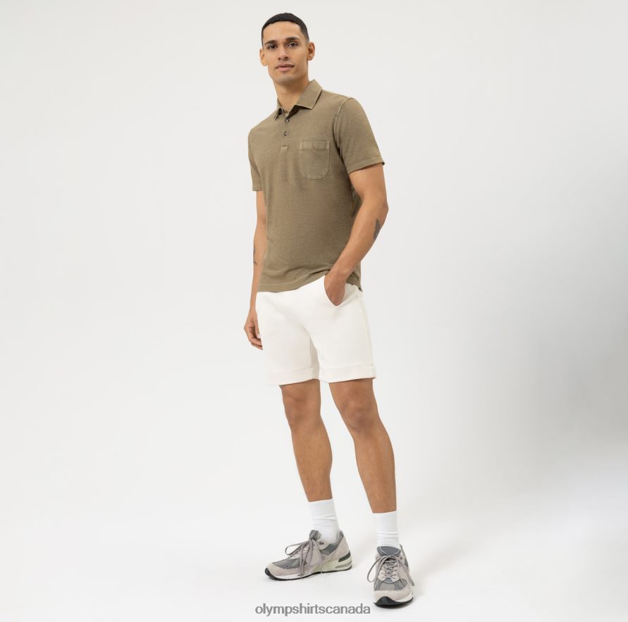 OLYMP Casual Modern Fit Polo Khaki H2P42H2118 Clothing