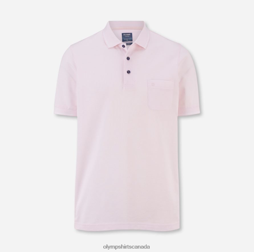 OLYMP Casual Modern Fit Polo Light Rose H2P42H2181 Clothing