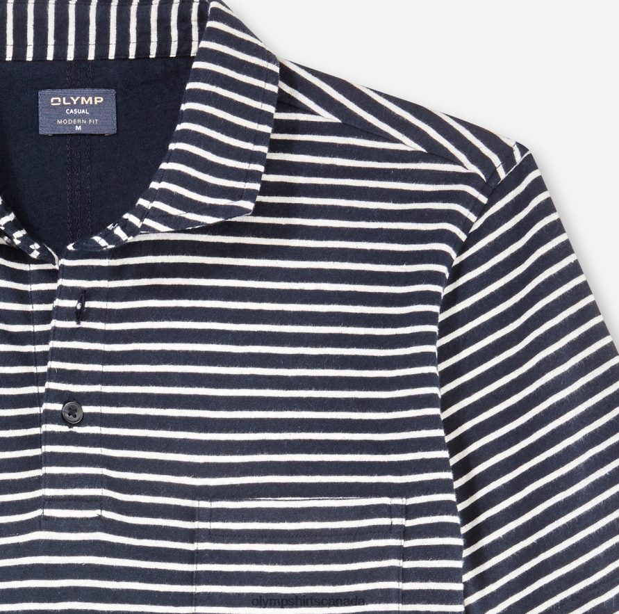 OLYMP Casual Modern Fit Polo Marine H2P42H2072 Clothing