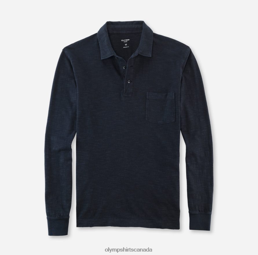 OLYMP Casual Modern Fit Polo Marine H2P42H2122 Clothing