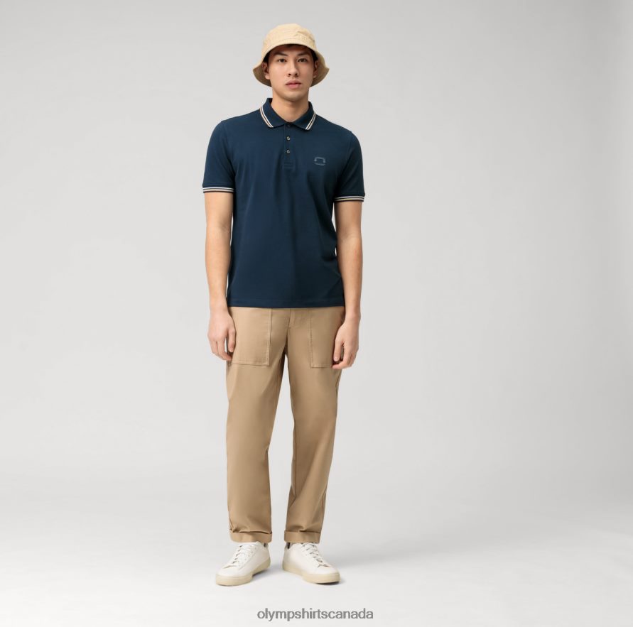 OLYMP Casual Modern Fit Polo Marine H2P42H2143 Clothing