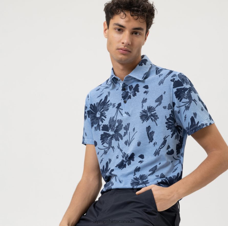 OLYMP Casual Modern Fit Polo Marine H2P42H2146 Clothing