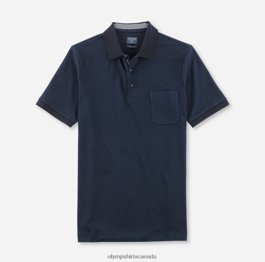 OLYMP Casual Modern Fit Polo Midnight Blue H2P42H2070 Clothing