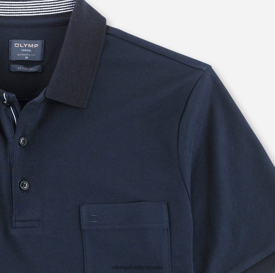 OLYMP Casual Modern Fit Polo Midnight Blue H2P42H2070 Clothing