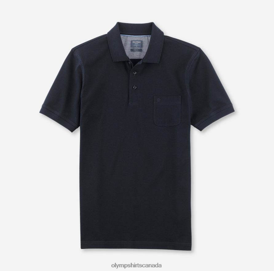 OLYMP Casual Modern Fit Polo Midnight Blue H2P42H2167 Clothing