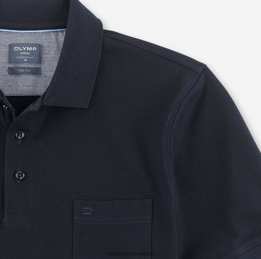 OLYMP Casual Modern Fit Polo Midnight Blue H2P42H2167 Clothing