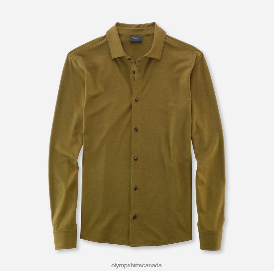 OLYMP Casual Modern Fit Polo Olive H2P42H2141 Clothing