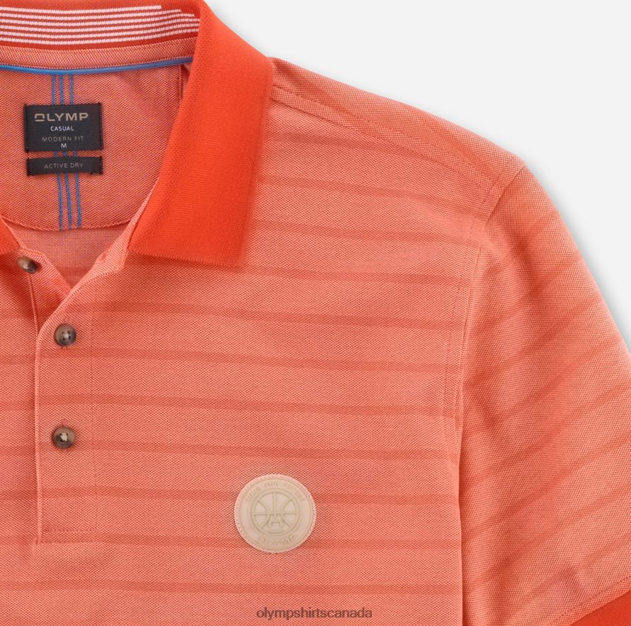 OLYMP Casual Modern Fit Polo Red H2P42H2153 Clothing