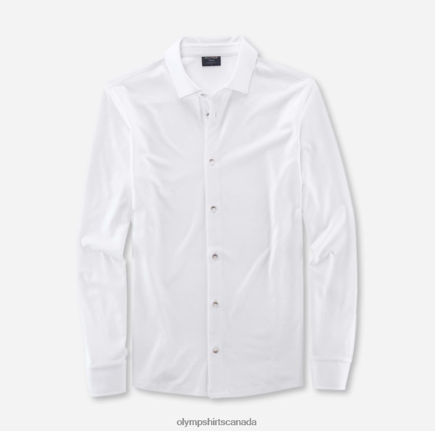 OLYMP Casual Modern Fit Polo White H2P42H2151 Clothing