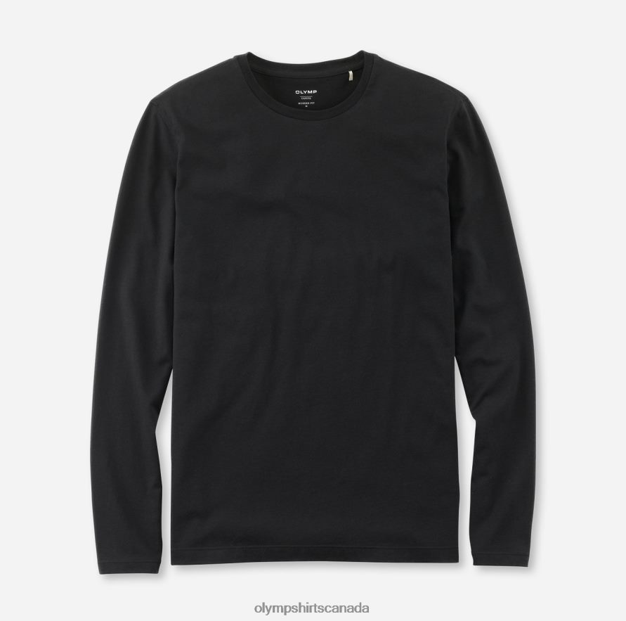 OLYMP Casual Modern Fit T-Shirt Black H2P42H2066 Clothing