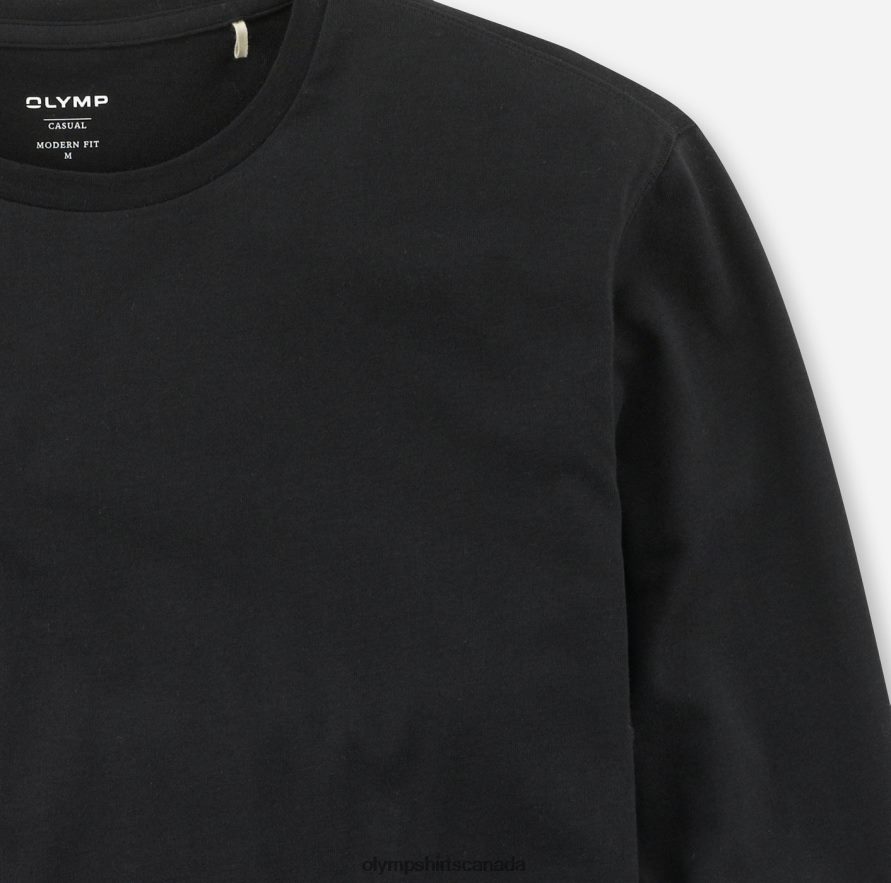 OLYMP Casual Modern Fit T-Shirt Black H2P42H2066 Clothing