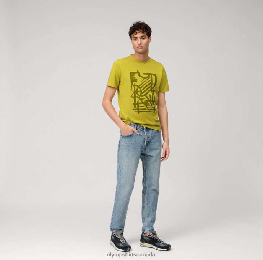 OLYMP Casual Modern Fit T-Shirt Lime H2P42H2025 Clothing