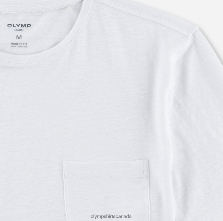 OLYMP Casual Modern Fit T-Shirt Off White H2P42H2015 Clothing