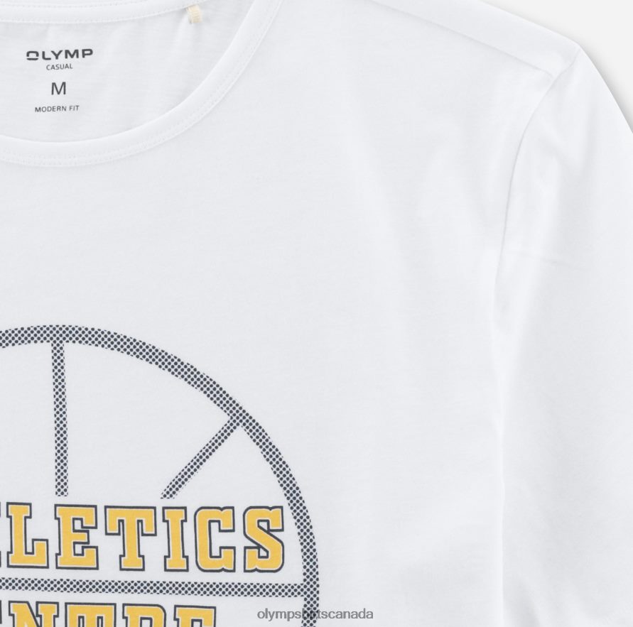 OLYMP Casual Modern Fit T-Shirt White H2P42H1997 Clothing