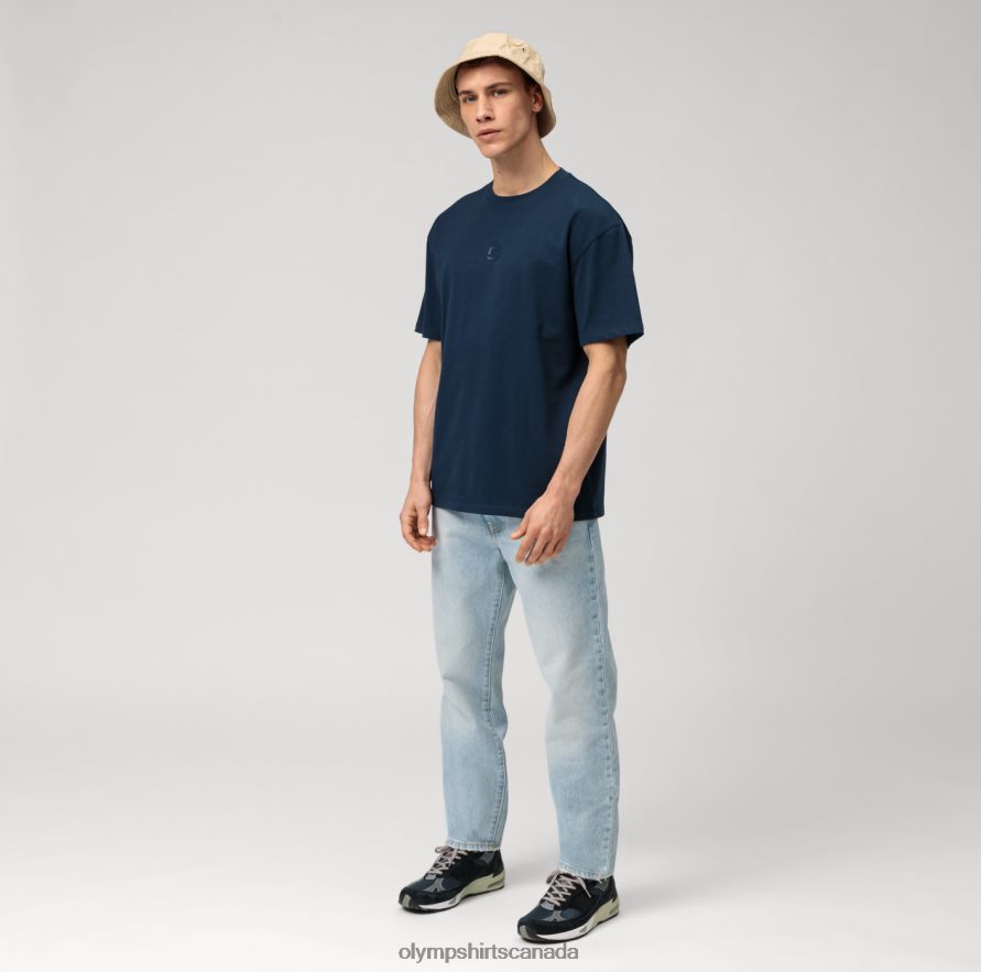 OLYMP Casual T-Shirt Marine H2P42H2041 Clothing