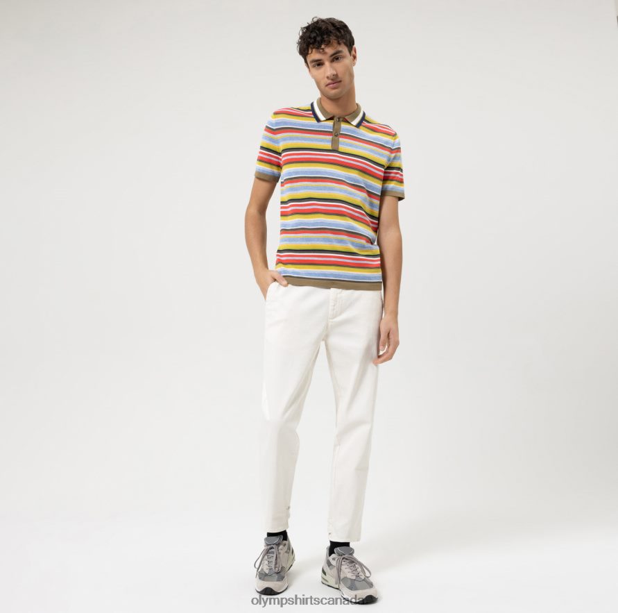 OLYMP Knitwear Modern Fit Polo Lime Green H2P42H2084 Clothing