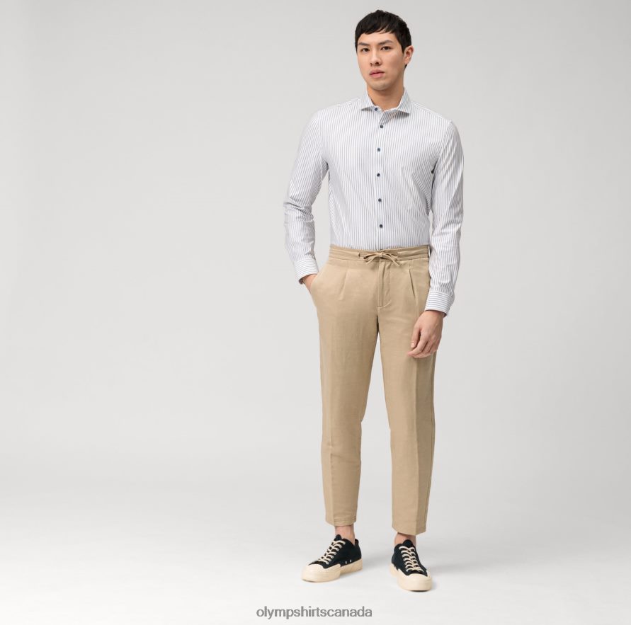 OLYMP Level Five 24/Seven Body Fit Business Shirt Cutaway Royal H2P42H640 Clothing