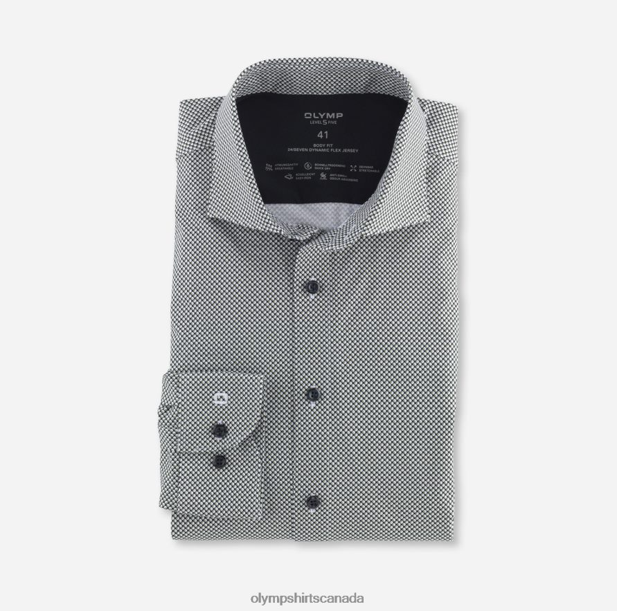 OLYMP Level Five 24/Seven Body Fit Business Shirt Kent Lime Green H2P42H628 Clothing